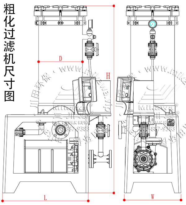 三川宏粗化过滤机尺寸图