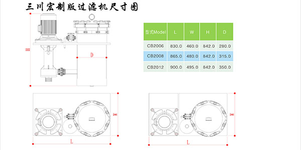 三川宏制版过滤机尺寸图